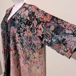 Chiffon floral Kimono